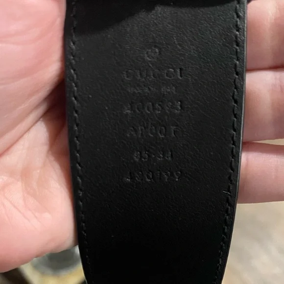 Gucci Black Leather Belt - Picture 3 of 7